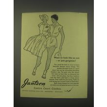 1949 Jantzen Centre Court Clothes Ad - Want to look like an ace