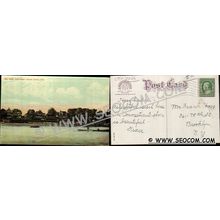 CT Norwalk Postcard East Beach Belle Island Norwalk Harbor ct_box4~2236