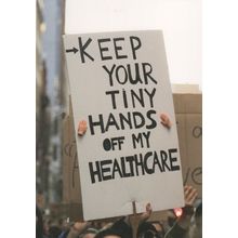 Keep Your Hands Off My Healthcare USA Health March Rally Postcard