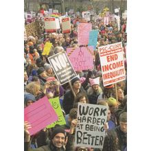 Anti Donald Trump USA Rally Income Inequality March Rally Postcard