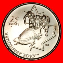 Ⰶ SLEIGHS 2010: CANADA★25 CENTS 2008 ELIZABETH II 1953-2022★LOW START★NO RESERVE