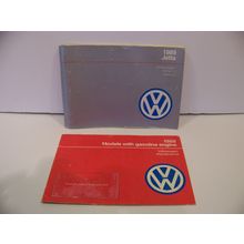 1989 VOLKSWAGEN JETTA OWNERS MANUAL & GAS ENGINE MAINTENANCE MANUAL