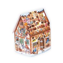 11501 - Korsch Advent - 3-Dimensional Gingerbread House - 8"H x 9.5"W x 5"D