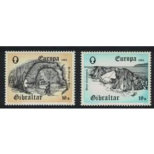Gibraltar Inventions Europa CEPT 2v 1983 MNH SG#491-492 Sc#447-448