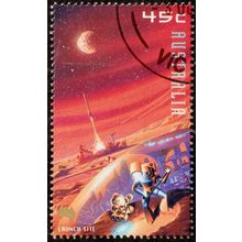 Australia 2000 Space 45c Used ss Stamp Launch Site.
