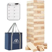 Giant Tumble Tower Games for Kids and Adults 57 Blocks New Zealand Pine Wooden B