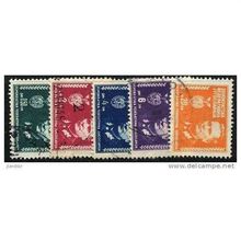 1945 5 different values - #532 fine used (o)