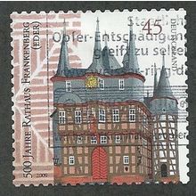 GER 2009 €0.45 (S/A) 'FRANKENBERG HALL' FINE USED (EBID51-313)