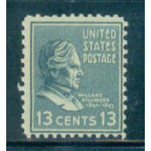 818 13c Millard Fillmore Barely Clears MNH B0117