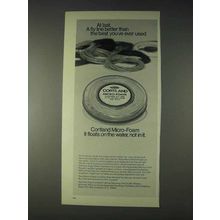 1972 Cortland Micro-Foam Fly Line Ad - At Last