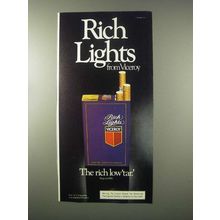 1979 Viceroy Cigarettes Ad - Rich Lights
