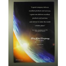 2002 Ford Motor Company Ad - A good company delivers excellent products