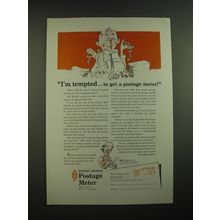 1955 Pitney-Bowes Postage Meter Ad - I'm tempted To get a postage meter