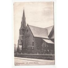 St John's Church Longsight Postcard 1904 Manchester Lancashire