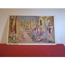 WW1, VISE by M. Sterckmans, BELGIUM unused postcard art=