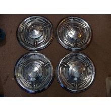 1958 CHEVROLET BELAIR IMPALA NOMAD BISCAYNE DELRAY 14" HUBCAPS OEM (4) 58 CHEVY