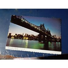 postcard queensboro bridge new york USA
