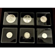 1887 VICTORIA Silver HALF CROWN to THREEPENCE 6 COIN SET exceptional grades