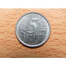 Brazil Brasil 1996 5 Centavos Coin