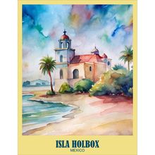 Isla Holbox Quintana Roo Mexico Turistic Poster 5 Wall Art Travel Decor Print