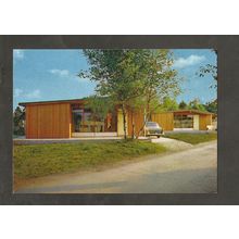 Postcard Dorset Poole Sandford Park Swiss Chalets