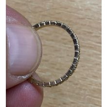 UK SIZE R RING VINTAGE GOLD TONE 1 GRAM (P3)