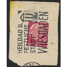 1954 Michel 185 - fine used (o) - on paper WIESBADEN