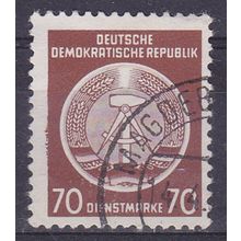 GERMANY DDR 1954 OFFICIAL ( DOTS TYPE ) 70pf VALUE USED SGEO200