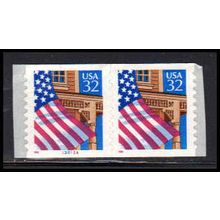2915A 32c U.S. Flag Over Porch Very Fine MNH CNP Left 13211A P/UL PA1791