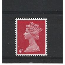 GB.SG733 4d Bright Vermilion.Phosphor Unchecked.Mounted Mint.Jul25b
