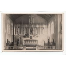 Woking Church Interior Surrey RP Postcard