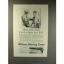 1927 Williams Shaving Cream Ad - Men Win!