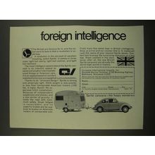 1969 Caravans International Imports Sprite Caravans Ad - Foreign Intelligence