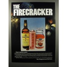 1976 Seagram's 7 Crown Whiskey Ad - The Firecracker