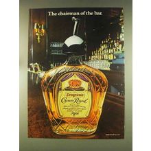 1976 Seagram's Crown Royal Whisky Ad - Chairman of Bar