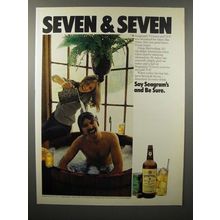 1976 Seagram's 7 Crown Whiskey Ad - Seven & Seven