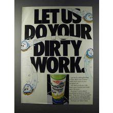 1981 Dow Bathroom Cleaner Ad - Let Us Do Dirty Work