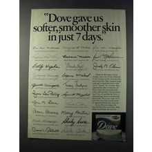 1981 Dove Soap Ad - Softer, Smoother Skin in 7 Days