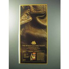 1986 Old Spice Leather After Shave Ad - Newest Scent