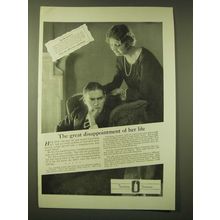 1924 Lambert Pharmacal Company Listerine Ad - The great disappointment