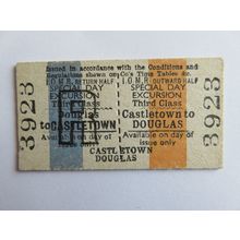 Isle of Man Railway Castletown-Douglas Excursion Ticket #331