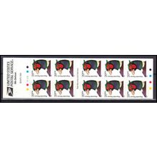 3050a 20c Ring-Necked Pheasant Very Fine MNH Pane/10 P# V2222 L01417 (2)