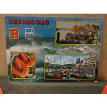 CHERBOURG, FRANCE multiview used postcard (a) =