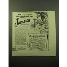 1950 Jamaica Tourism Ad - Now.. and all winter.. enjoy tropical beach life!
