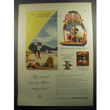 1951 American Airlines Ad - Magic moments from my Mexican memory book