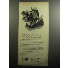 1951 National Life Insurance Ad - Will your finances survive the death
