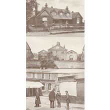 Cottage Hospital Almshouses Policeman 3x Romford Essex Postcard s