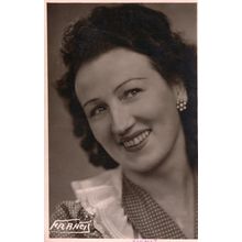 French Vintage 1940s Postcard Size Photo Unidentified Actress 4
