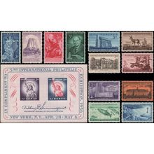 1956 Year Set of 12 Commemorative Stamps & S/S Mint NH - Stuart Katz