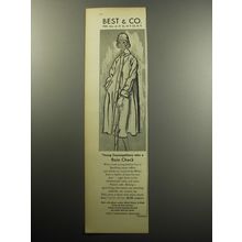1957 Best & Co. Milner Raincoat Advertisement - Take a rain check
